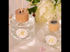 پخش کننده نی بطری شیشه ای مشکی روغن عطر لوکس 100 میلی لیتر