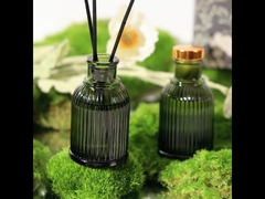 بطری شیشه ای عطر رید دیفیوزر برچسب خصوصی 100 میلی لیتری با درب فلزی طلایی