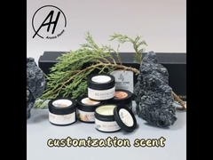 شمع ظرف قلع ODM 6 اوز قرمز گرد سبز با دانه قهوه