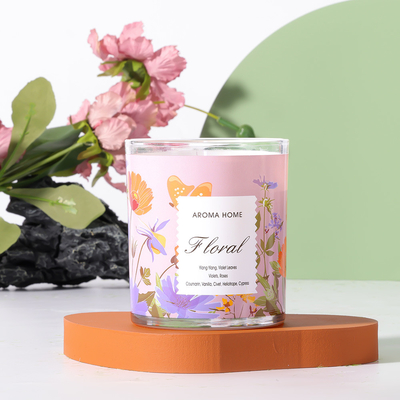 لیوان های آروماتراپی لیبل خصوصی شمع معطر سویا 220 گرمی 8x9 سانتی متر