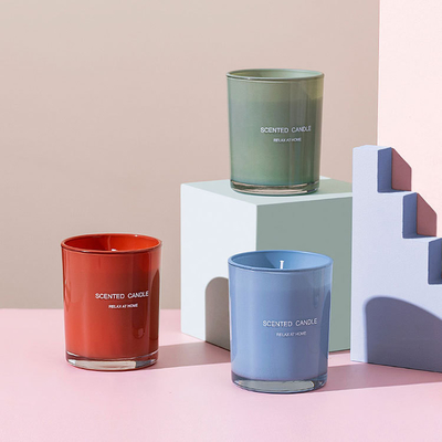 AROMA HOME پرفروش ست جعبه کادویی معطر شیشه ای سفارشی ست شمع 100% معطر طبیعی