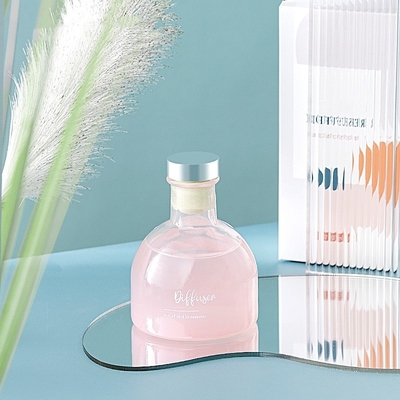بطری شیشه ای Ocean Gardenia Oil Oil Scent Stick Reed Diffuser for Home Spa