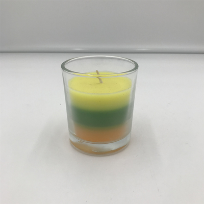 شمع موم پارافین معطر با لایه های رنگارنگ Aroma Home