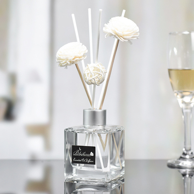 بطری شیشه ای DPMA پخش کننده عطر کوچک نی و روغن 50 میلی لیتر