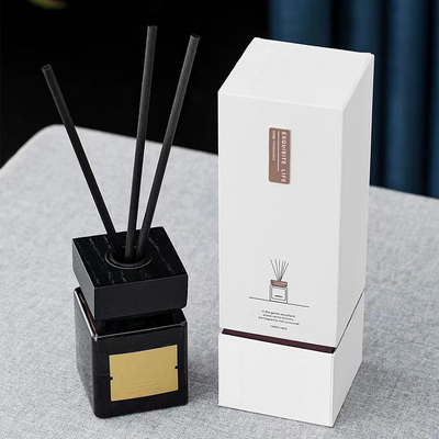 پخش کننده نی بطری شیشه ای مشکی روغن عطر لوکس 100 میلی لیتر