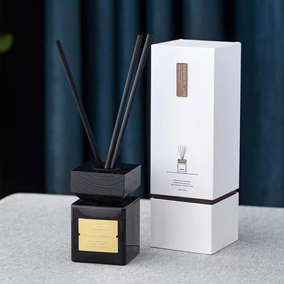 پخش کننده نی بطری شیشه ای مشکی روغن عطر لوکس 100 میلی لیتر