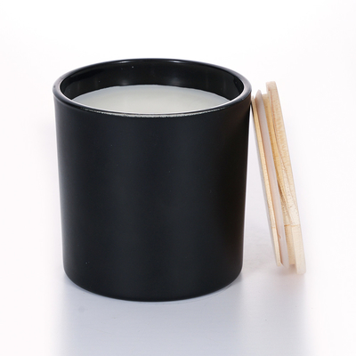 400 گرم نمونه رایگان شمع معطر شیشه ای درب فلزی مشکی 10*10 سانتی متر