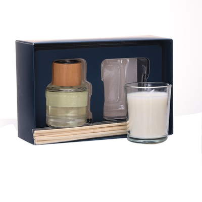 ست هدیه عطر خانگی شمع موم سویا معطر برچسب خصوصی کوچک