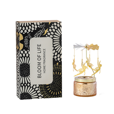 Ins Decor Relief Starry Sky Round Carousel Soy Wax Essential Oil شمع های معطر