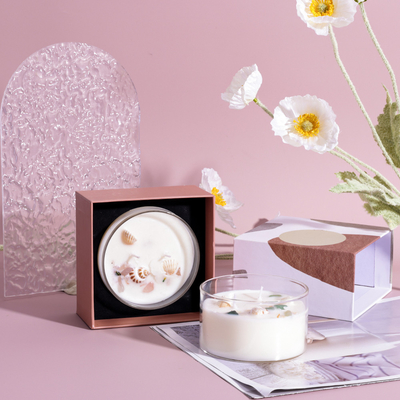 لیبل خصوصی لوکس شیشه شمع معطر آروماتراپی شیشه شمع برای خانه