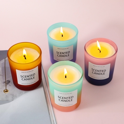 AROMA HOME چین ایالات متحده آمریکا انبار کالیفرنیا شمع معطر شیشه ای شیشه ای مات 5 اونس با جعبه هدیه