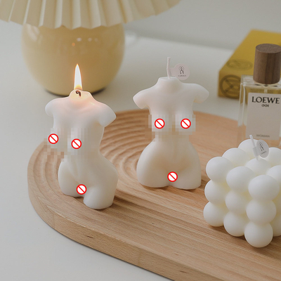 AROMA HOME دست ساز برچسب خصوصی سفارشی زن بدن منحنی زنانه نیم تنه مدل برهنه حکاکی شده شکل عطر و بوی موم سویا