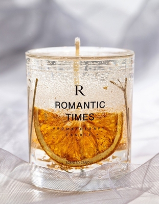 AROMA HOME دکور گل عطر ژله شمع ژل برچسب خصوصی لوکس شمع معطر موم سویا در ظرف شیشه ای