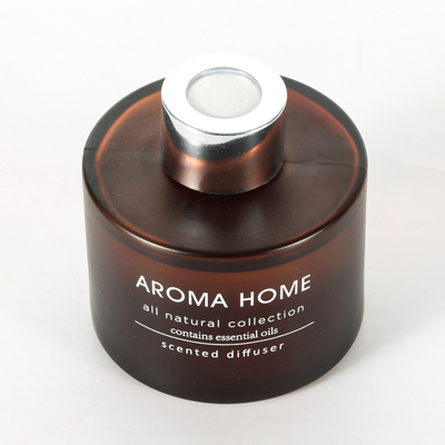 مجموعه کادویی شمع های معطر AROMA HOME با فروش داغ شیشه ای شیشه ای عطر روغنی لوکس نی قهوه ای دیفیوزر