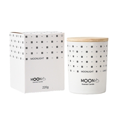 AROMA HOME سفارشی لوکس نوردیک عروسی روز مادر ماه عطر بدون دود موم سویا شمع معطر معطر در شیشه