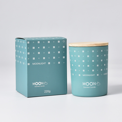 AROMA HOME سفارشی لوکس نوردیک عروسی روز مادر ماه عطر بدون دود موم سویا شمع معطر معطر در شیشه