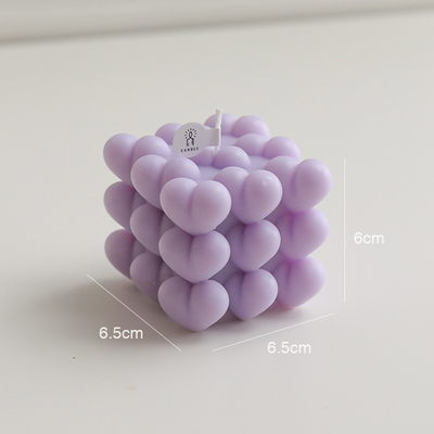 AROMA HOME INS OEM Rubik's Geometric Cube رایحه درمانی حباب شمع موم سویا شمع معطر برای دکوراسیون منزل