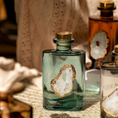 پخش کننده نی بطری شیشه ای عطر اتاق با هوای تازه دفتر آروماتراپی