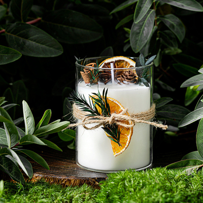 AROMA HOME جعبه هدایای سفارشی لوکس لیبل خصوصی شیشه شیشه ای شفابخش کریستال معنوی رایحه درمانی شمع سویا معطر