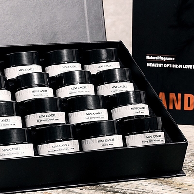 AROMA HOME چین بهترین قیمت خرید عطر موم سویا کریسمس نمونه عطر 16 عدد / ست مینی شمع معطر