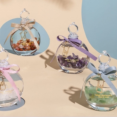 آروماتراپی خانگی عطر و بوی عطر کریستال شیشه ای بطری نی دیفیوزر