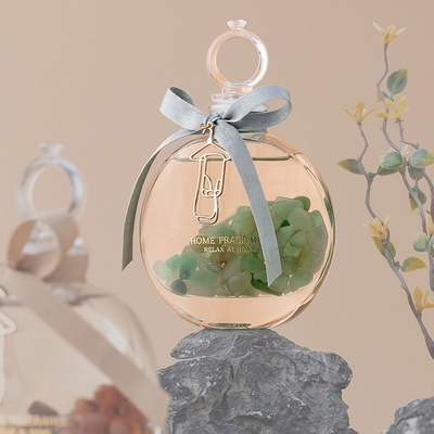 آروماتراپی خانگی عطر و بوی عطر کریستال شیشه ای بطری نی دیفیوزر