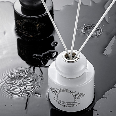 خوشبو کننده هوا بطری سفید مشکی شمع عطر روغن شمع پخش کننده نی هدیه