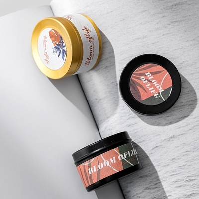 AROMA HOME سفارشی مینی رنگ مشکی و طلایی ست هدیه 5 بوی عطر خانگی شمع موم سویا معطر
