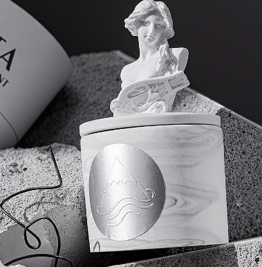 عطر شمع معطر دست ساز مجسمه گچی گچی جورج دیوید COS