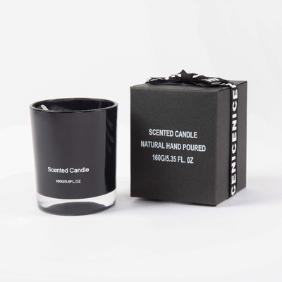 شمع شیشه ای سطح بالا AROMA HOME 2.5OZ 7.6OZ 10OZ با رایحه مشکی سفید