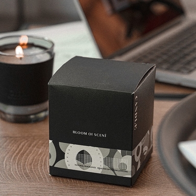 AROMA HOME شمع های معطر شیشه ای قهوه مشکی شیشه ای واکس سویا