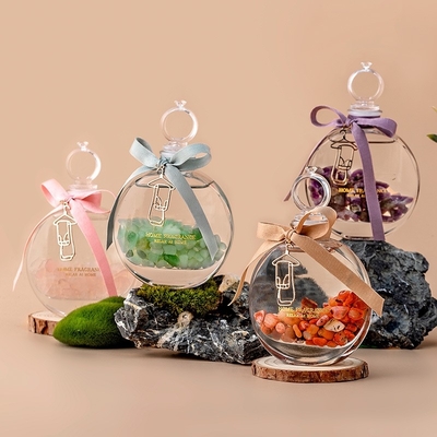پخش کننده رایحه کریستالی رنگارنگ عطر هوای تازه سنگ بخور اسانس شیشه ای