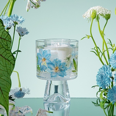 برچسب شمع های ژله ای معطر ژله ای ژله ای شیشه ای گل خشک شیشه ای کادویی سفارشی