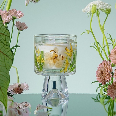 برچسب شمع های ژله ای معطر ژله ای ژله ای شیشه ای گل خشک شیشه ای کادویی سفارشی