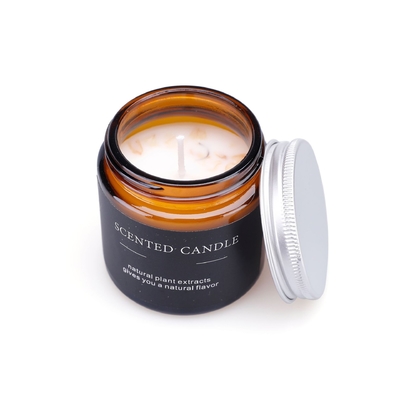شیشه قهوه ای آروماتراپی شمع معطر لوکس کریستال شفابخش گل Velas