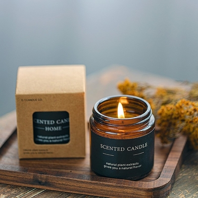 شیشه قهوه ای آروماتراپی شمع معطر لوکس کریستال شفابخش گل Velas