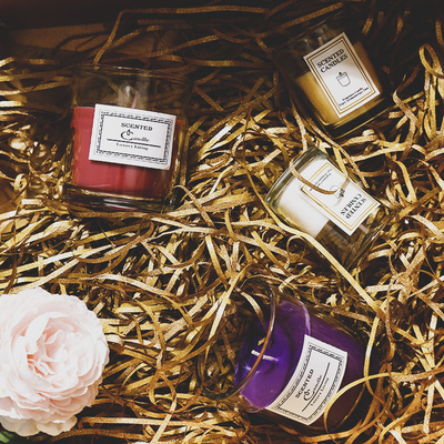 آروماتراپی Nordic Ins رایحه معطر شمع شیشه شفاف موم سویا با جعبه هدیه