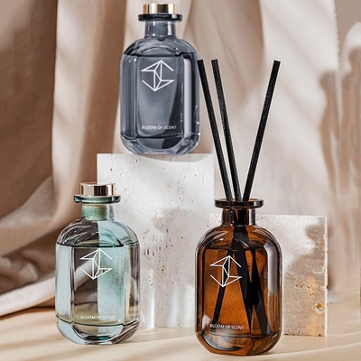 جعبه هدایای عطر فرانسوی راتن استیک بطری شیشه ای پخش کننده نی با اسانس طبیعی