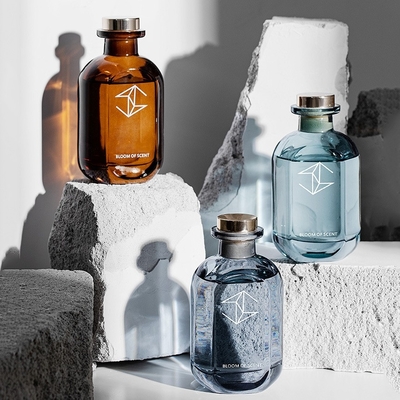 جعبه هدایای عطر فرانسوی راتن استیک بطری شیشه ای پخش کننده نی با اسانس طبیعی