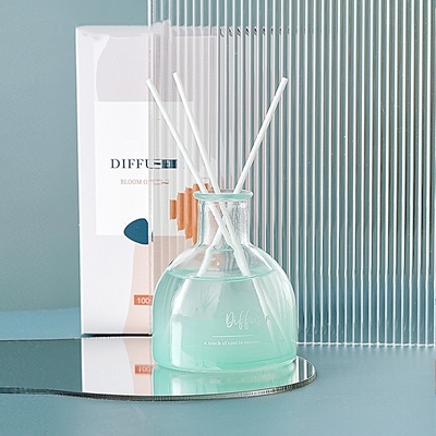 بطری شیشه ای Ocean Gardenia Oil Oil Scent Stick Reed Diffuser for Home Spa