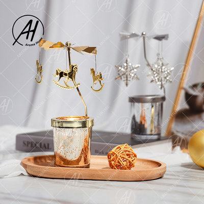 شمع عطری شیشه ای فله شمع عطری لامپ اسب دوار گردان