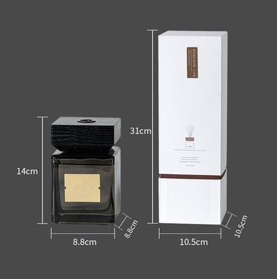 پخش کننده عطر نی خانه لاکچری شیشه ای مشکی 500 میلی لیتری برای تعطیلات