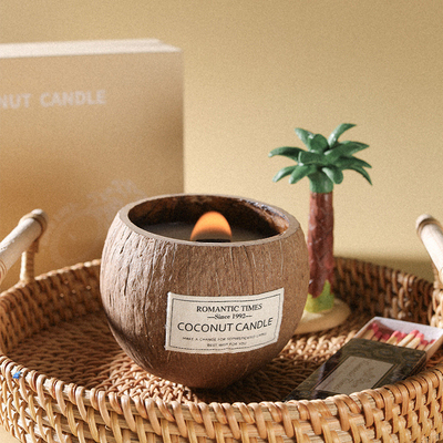 عطر طبیعی اتاق خواب شمع سویا شکل قوری نارگیل شکل کاسه شمع عطر دار
