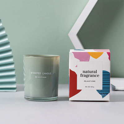 Aroma Home OEM Soy Wax سفارشی چاپ شیشه ای شمع معطر