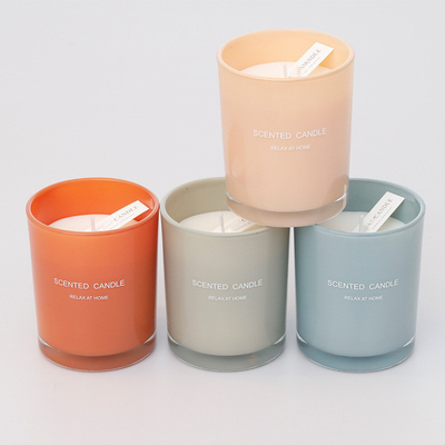 Aroma Home OEM Soy Wax سفارشی چاپ شیشه ای شمع معطر