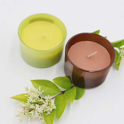 OEM معطر موم سویا شمع خانگی نارگیل و آهک 4oz