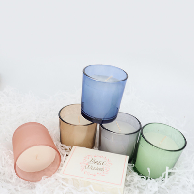شمع معطر موم سویا شیشه ای رنگارنگ خانگی 2022 Aroma Home