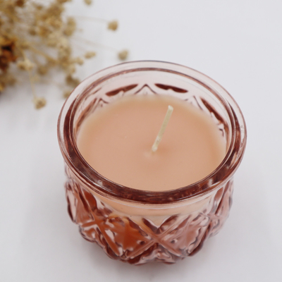 شمع معطر موم سویا شیشه ای رنگارنگ آروما خانه 2022