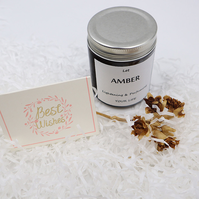 ODM Amber Glass Canning Mason Jar Candle برای فوکوس آروماتراپی