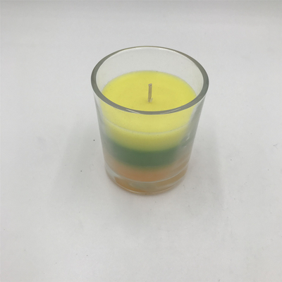 شمع موم پارافین معطر با لایه های رنگارنگ Aroma Home